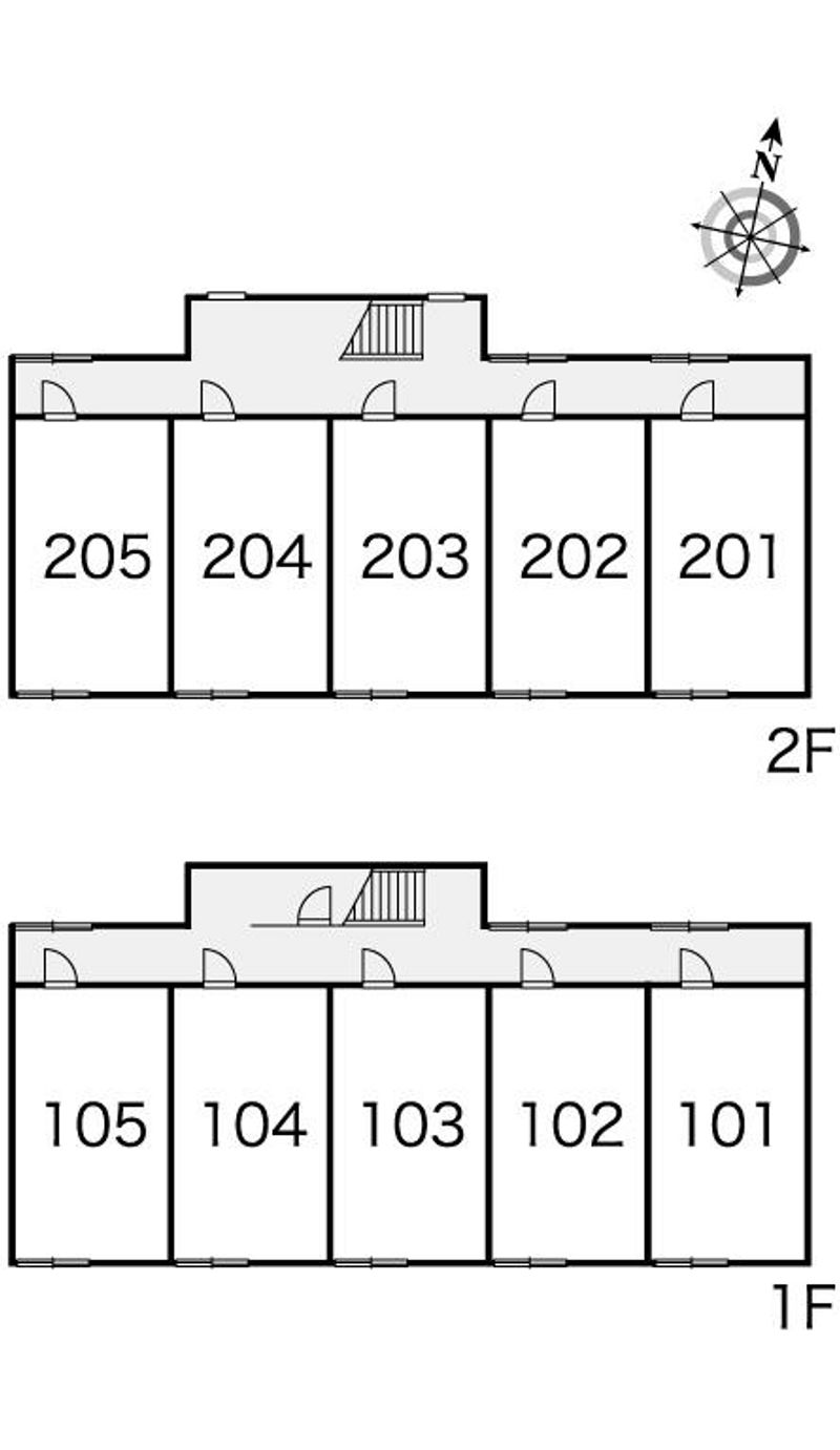 レオパレスアクアマリン 間取配置図