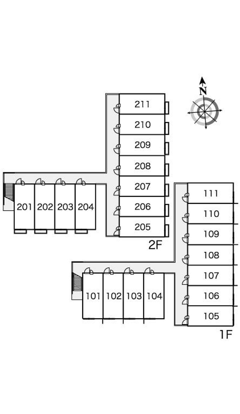 レオパレスＭｉｋｉ 間取配置図