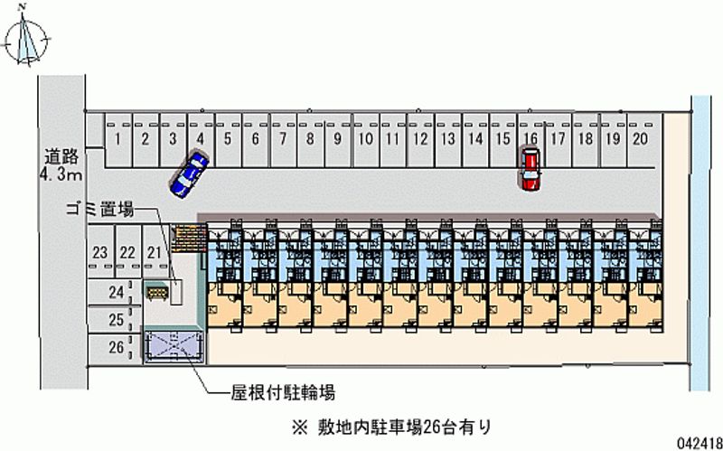 42418 Monthly parking lot