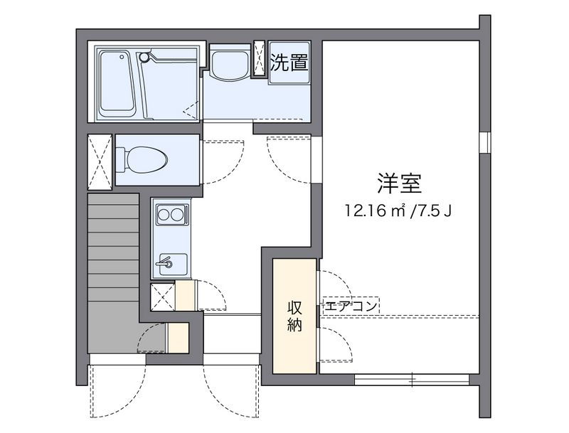 クレイノ大志Ⅱ 間取図
