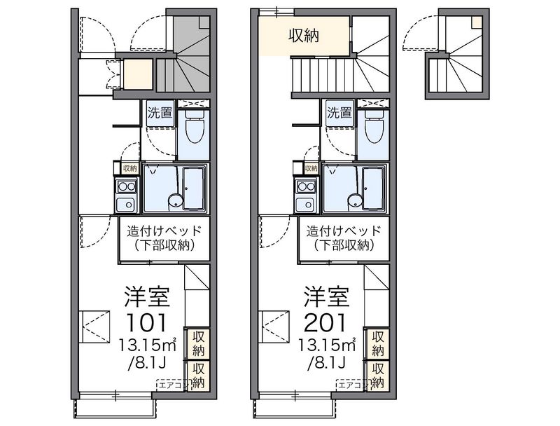 レオパレス新起 間取図