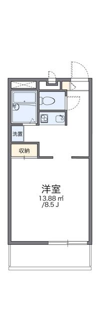 レオパレスＧｒｅｅｎＣｏｕｒｔ 間取り図