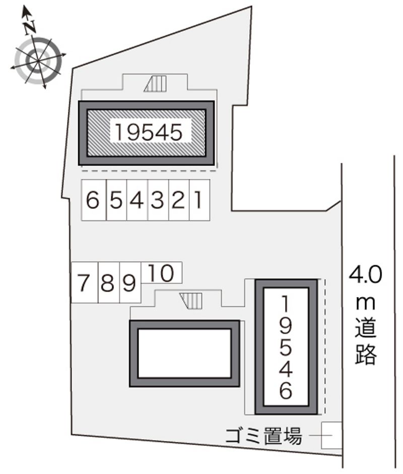 レオパレスパイン　ブルーム　Ⅰ 配置図