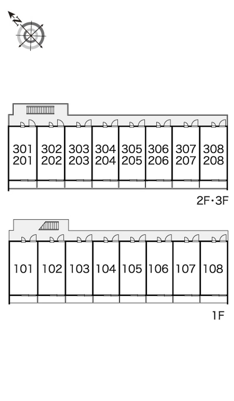 レオパレスシャルロット 間取配置図