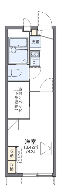 レオパレスＰｅａｃｅｆｕｌ 間取り図