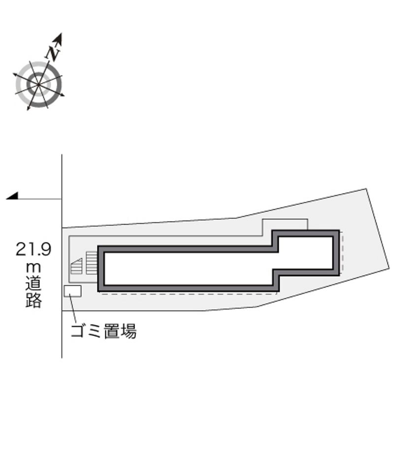レオパレスももの花 配置図