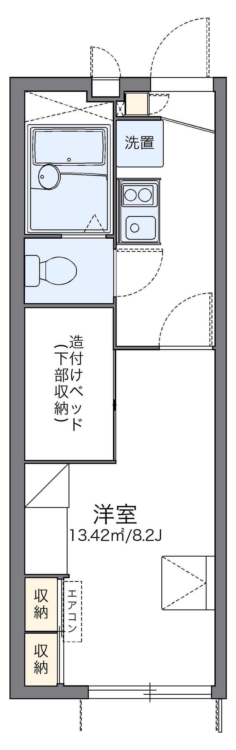 レオパレスエクセルパートⅦ 間取図