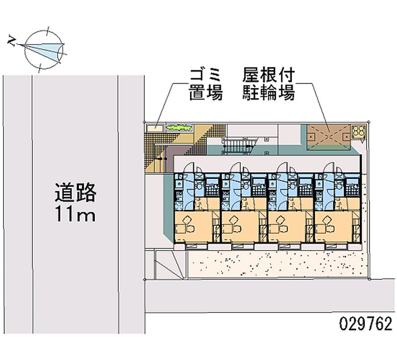 レオパレスパピエ薫風 区画図