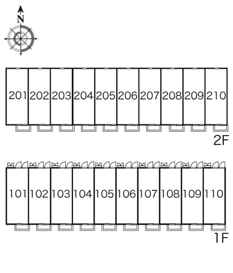 レオパレスピュア 間取配置図