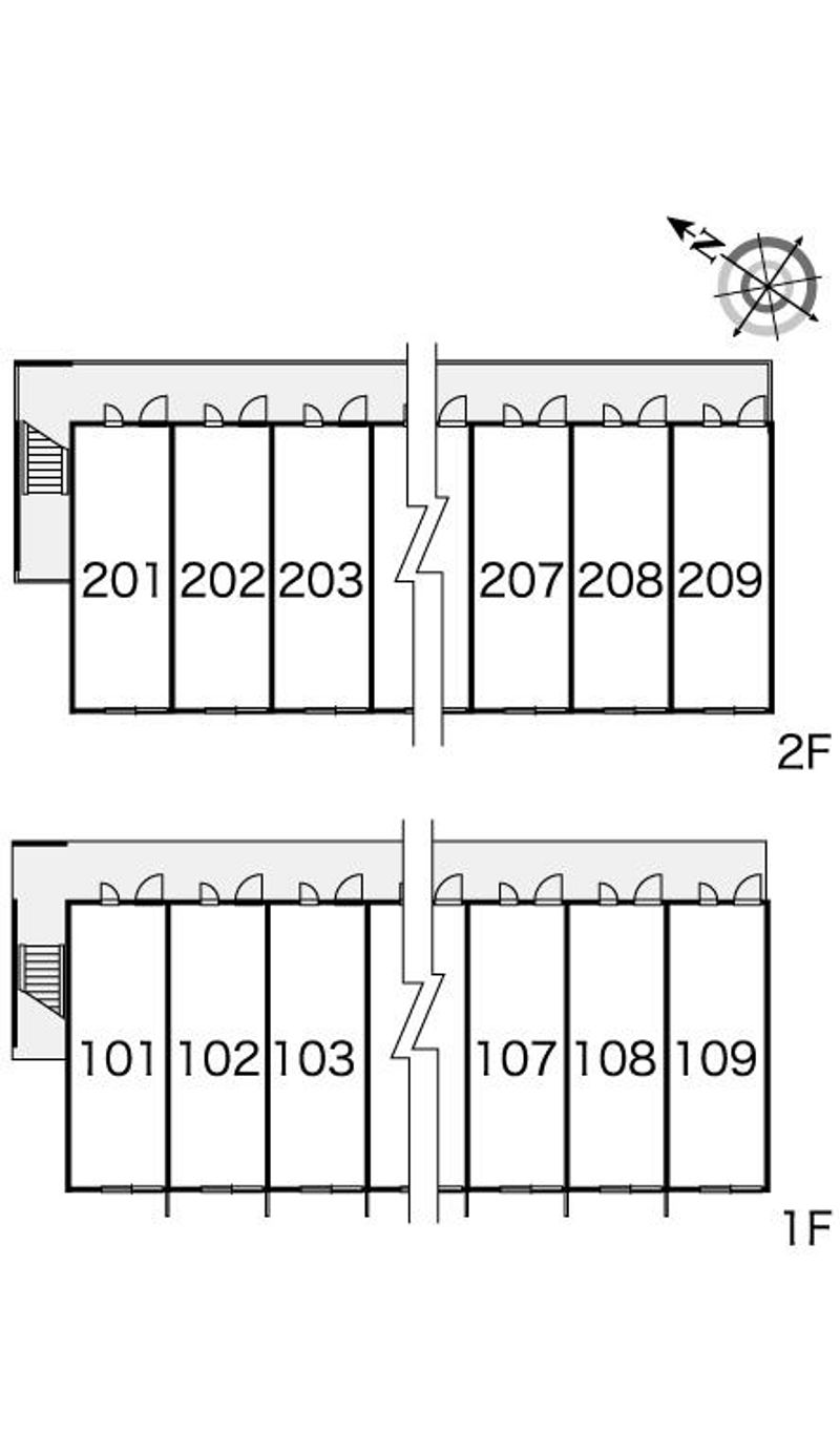 レオパレスＳＴＡＹ小立 間取り配置図