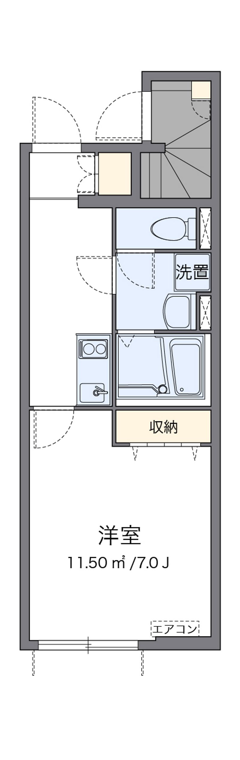 クレイノリバー 間取図