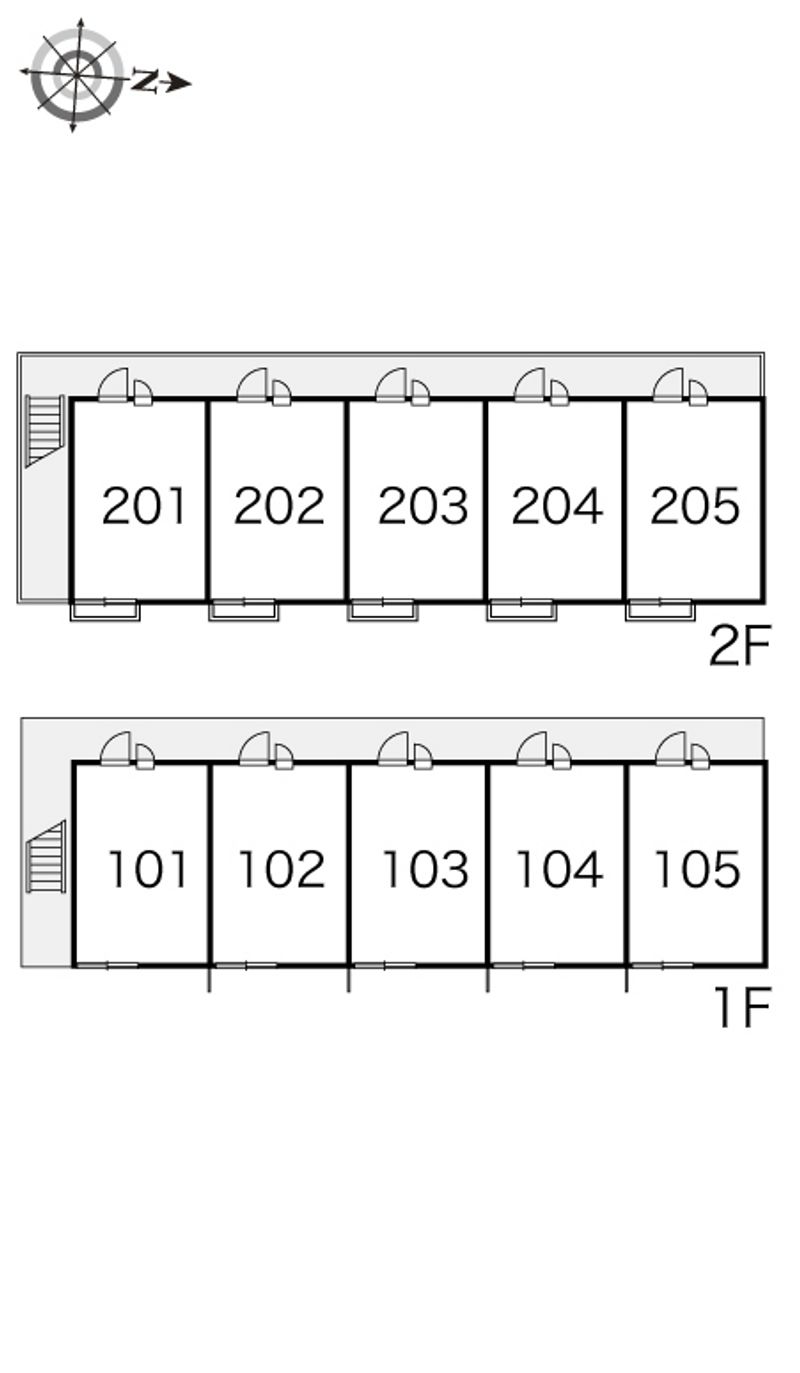 レオパレスメルベーユドミール 間取配置図