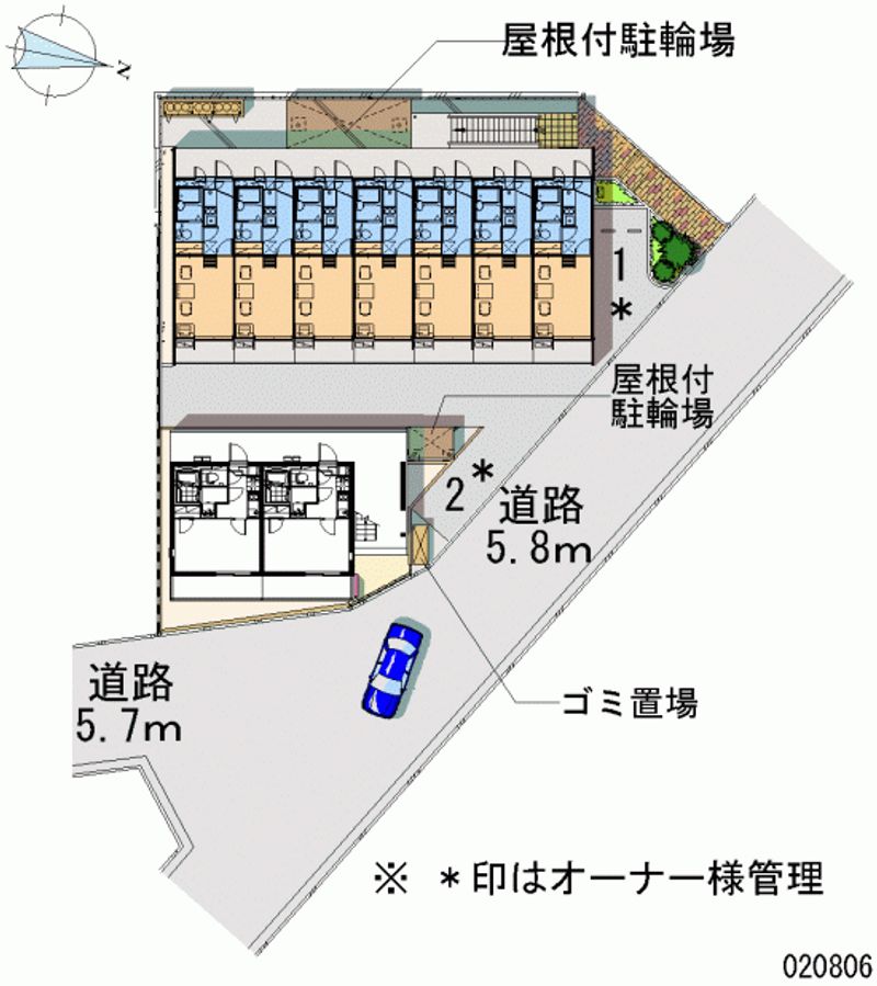 レオパレスベイラ　ド　ヒウ 区画図