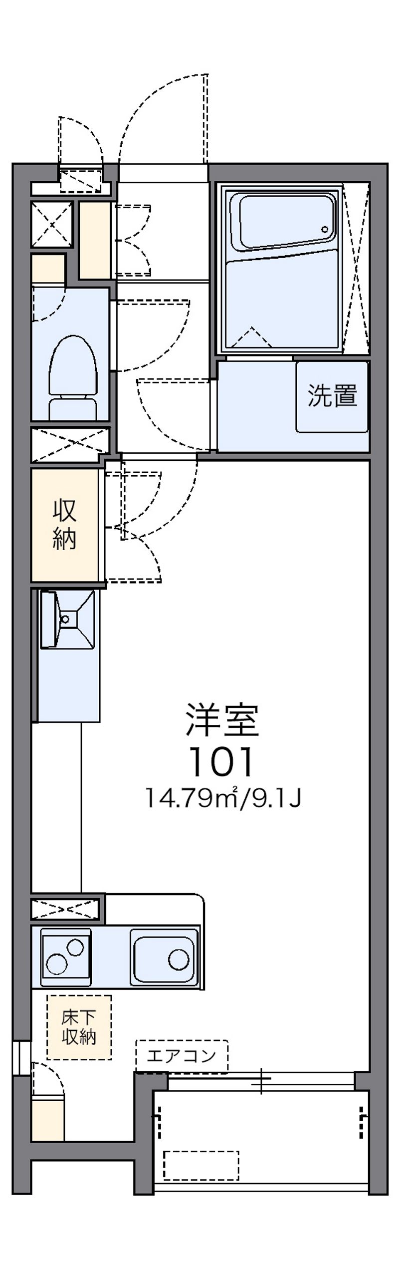 レオネクスト稲田 間取図