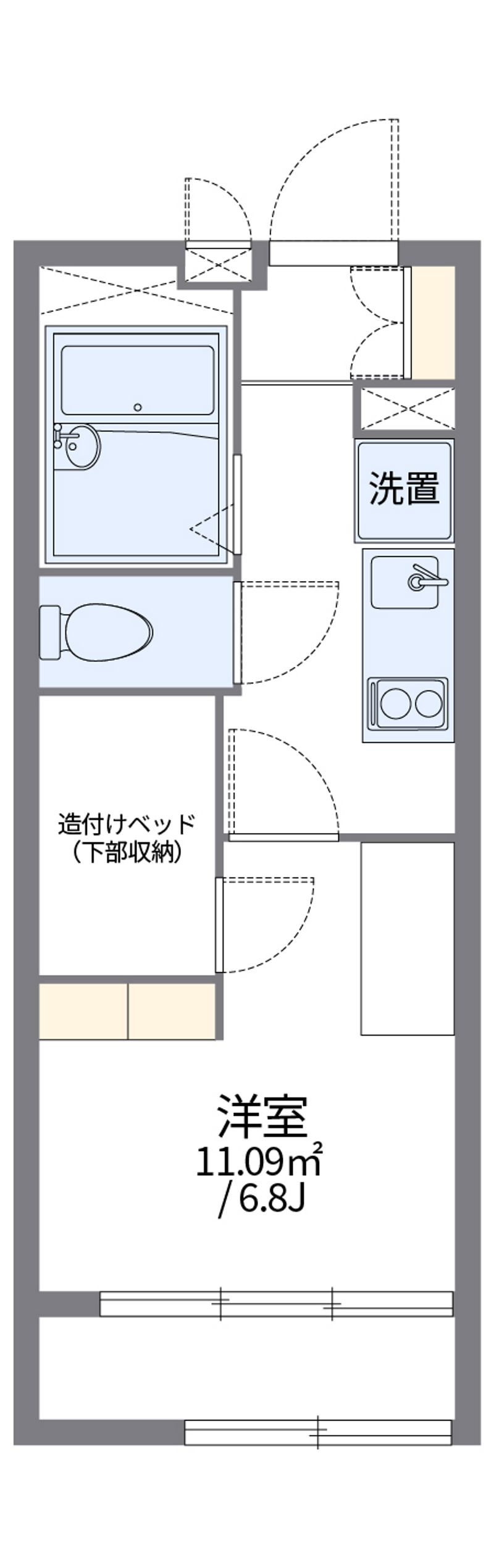 レオパレスアーバンカミノ 間取図