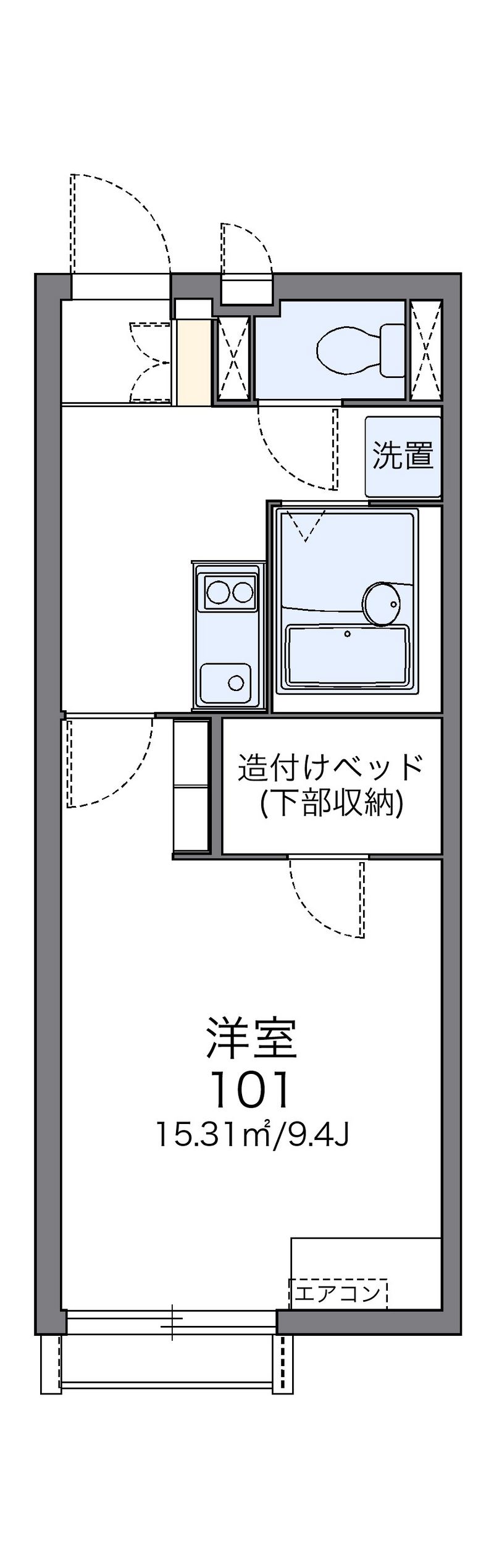 レオネクストＳＡＩＲＩＮ十四 間取図