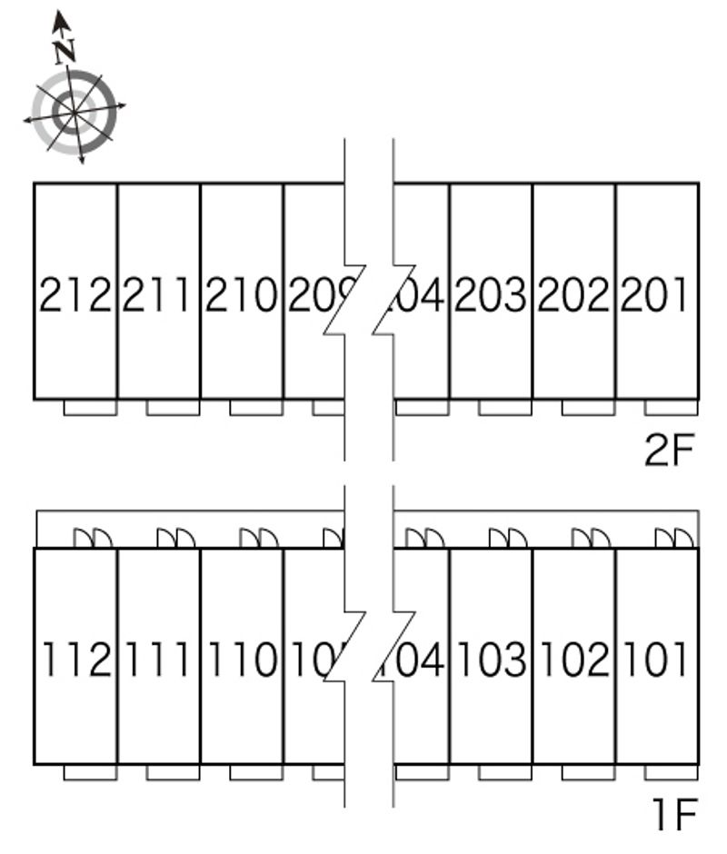 レオパレスプラティニ 間取配置図