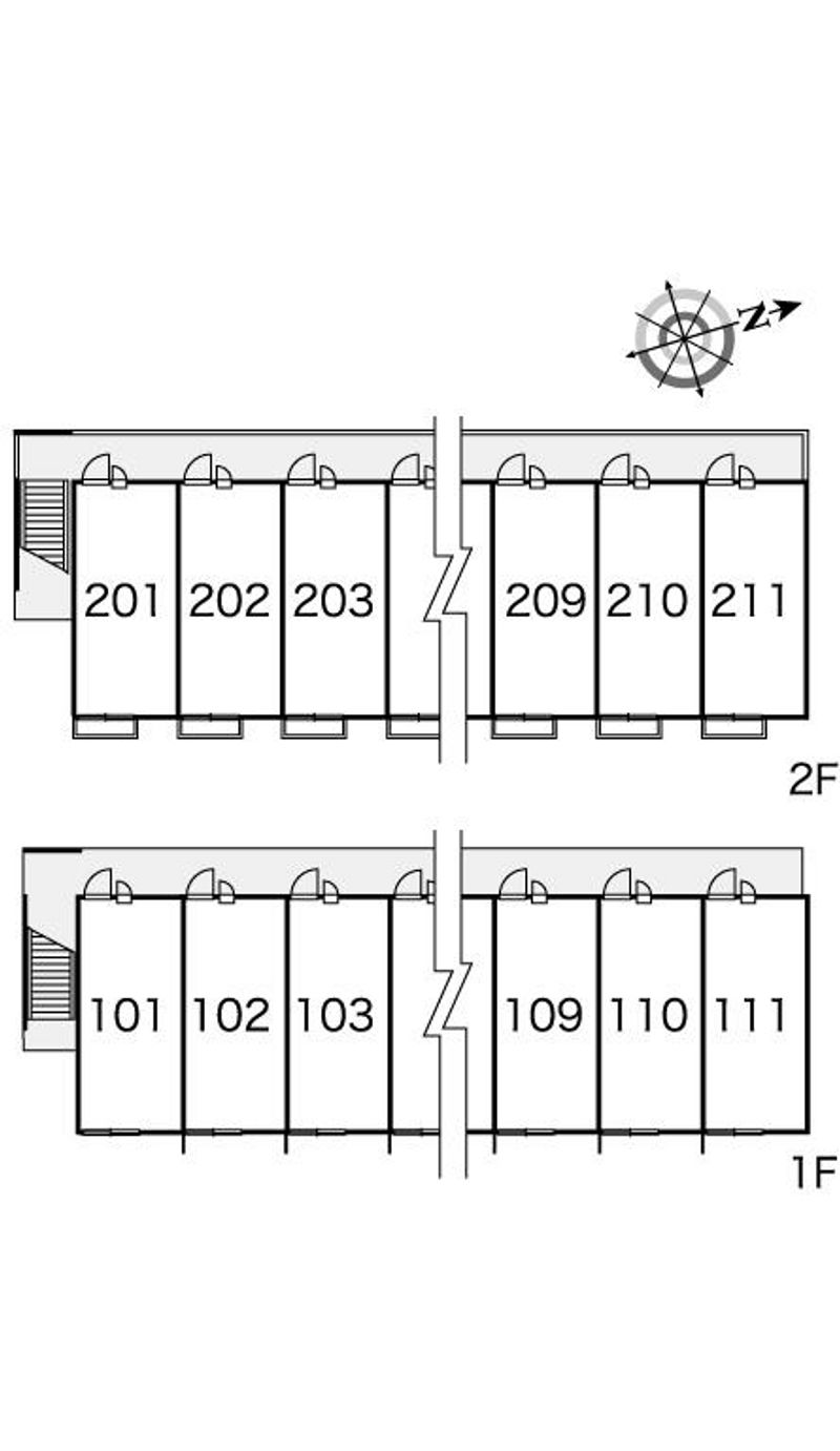 レオパレスミーシャ 間取り配置図