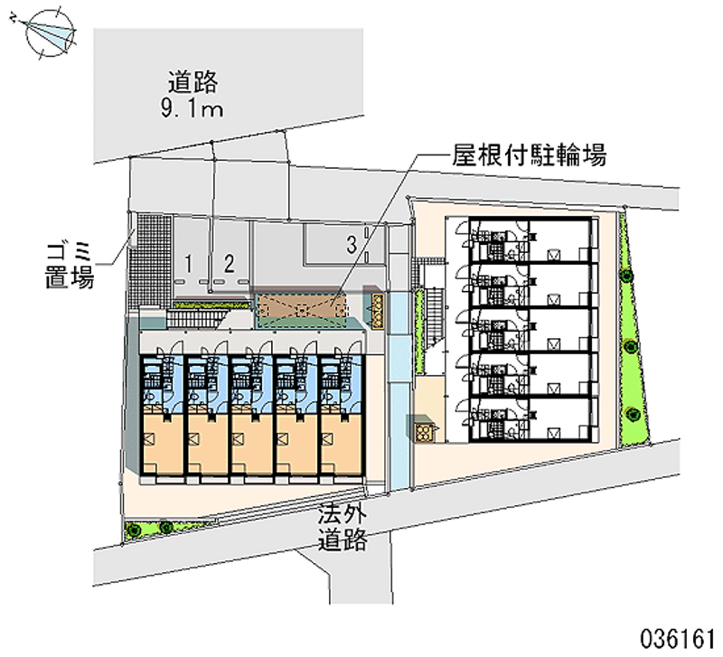 レオパレスブルーライト 区画図