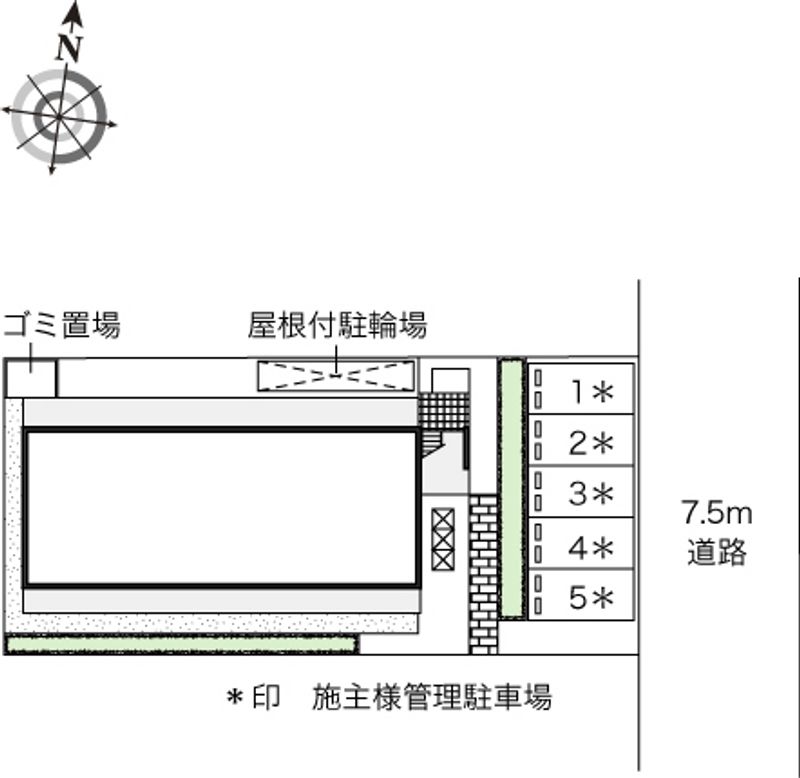 レオパレス京都十条 配置図