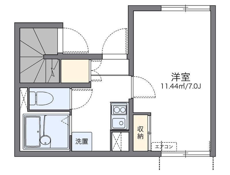 レオネクストアメニティー清水 間取図