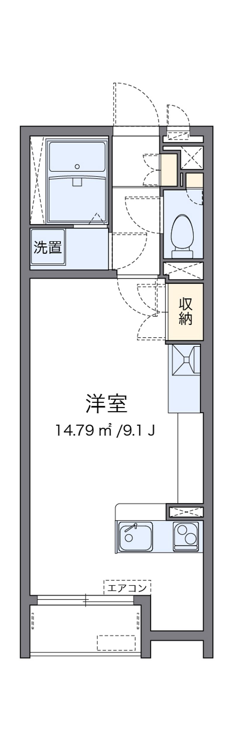 ミランダララモナ　Ｋ２ 間取図