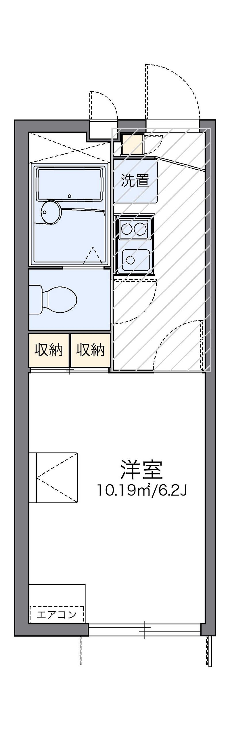 レオパレスカメリアⅢ 間取図