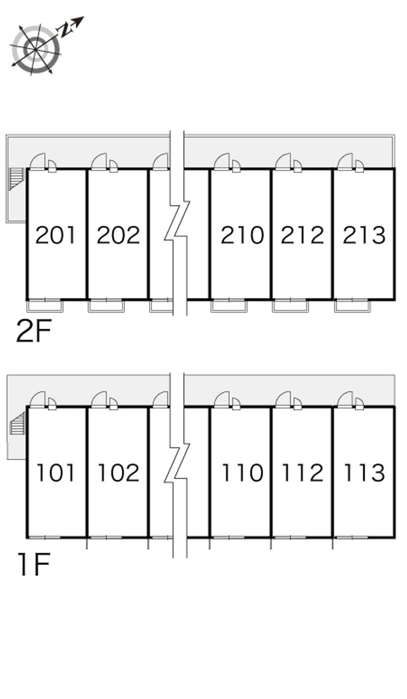 レオパレスディア　コート　５ 間取配置図