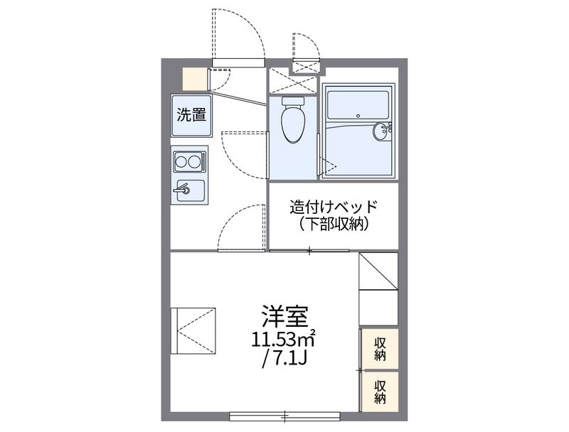 レオパレス隼 間取図