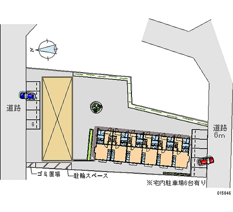 レオパレスパークサイドガーデンハウスＢ 月極駐車場