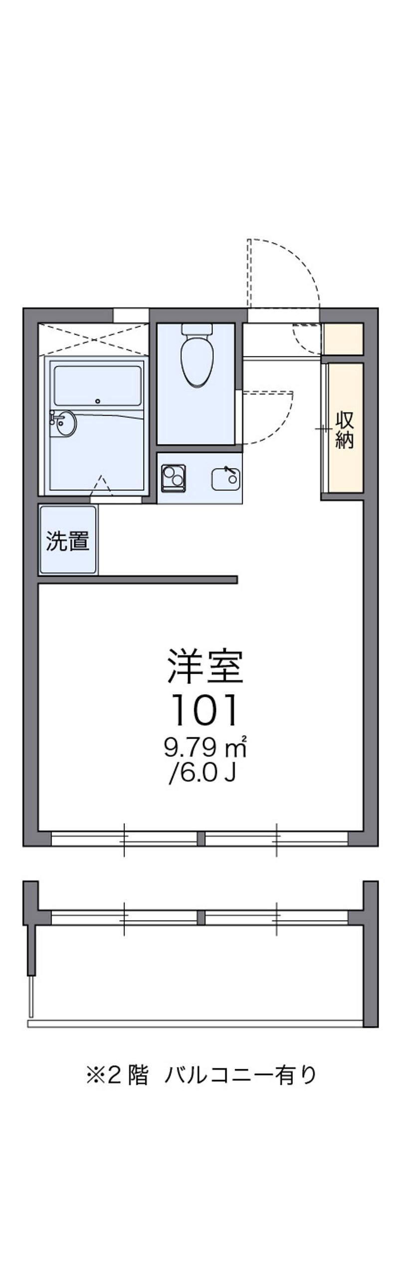 レオパレスＰＡＳＴＥＬＬＯ 間取図