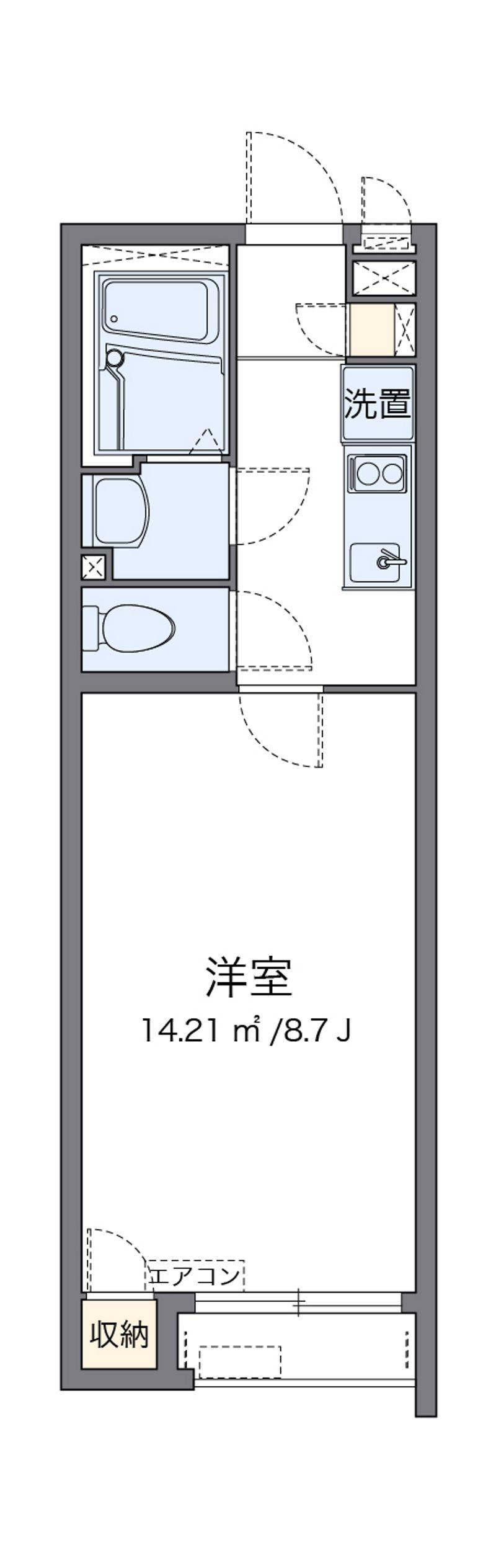 クレイノＧＲＡＣＹ浜寺 間取図