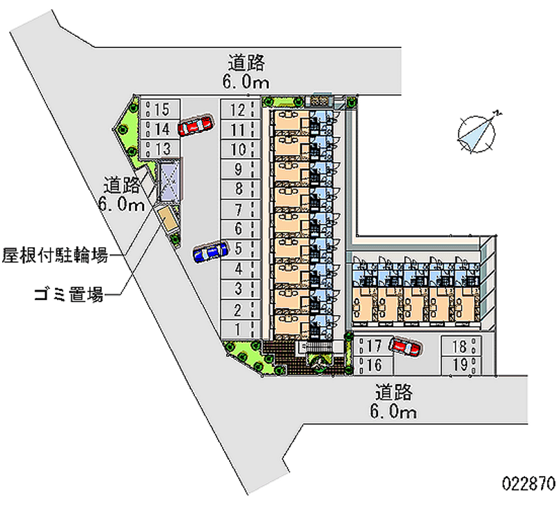 レオパレスＫ 月極駐車場