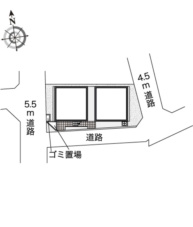 レオパレスナカトミ 配置図