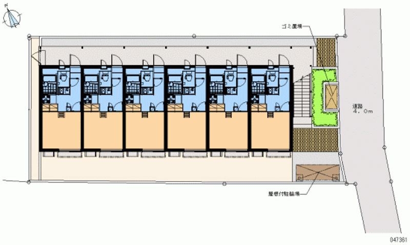 レオパレスハイツユーブライト 区画図