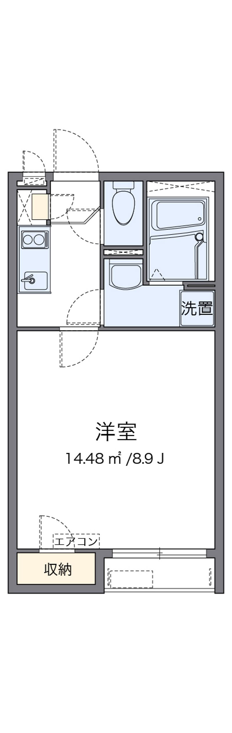 クレイノニュー荒牧町 間取図