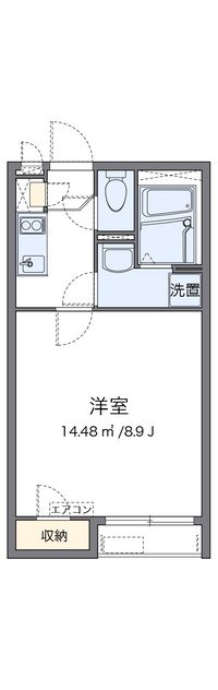 クレイノニュー荒牧町 間取り図