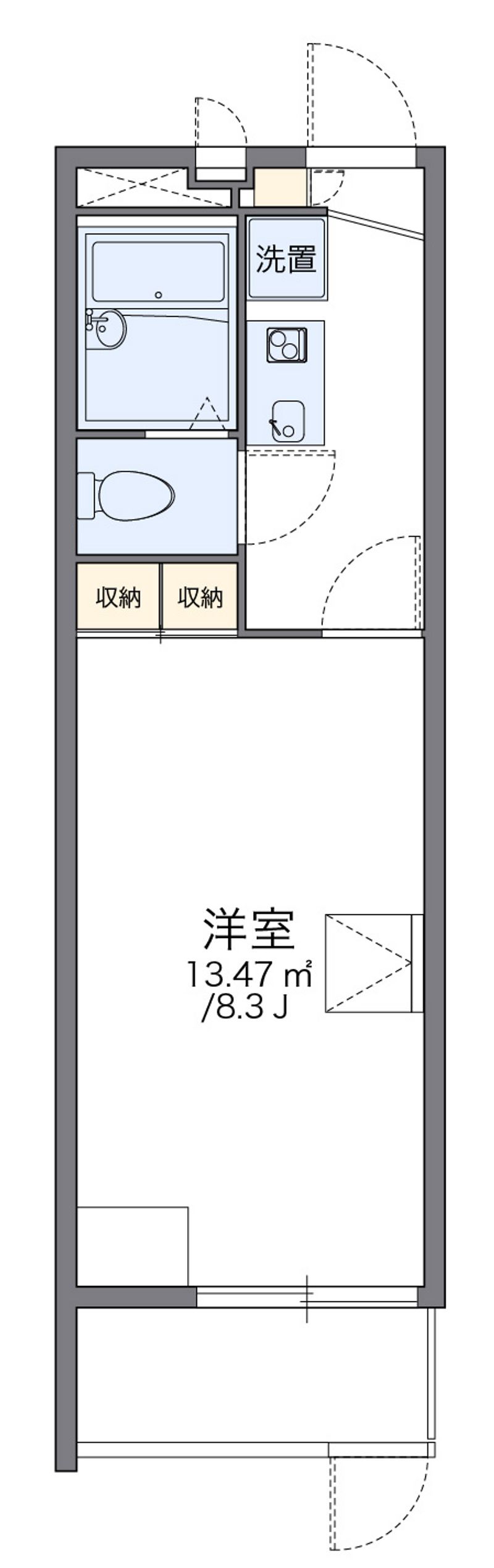 leopalace Aburagafuchi 户型图