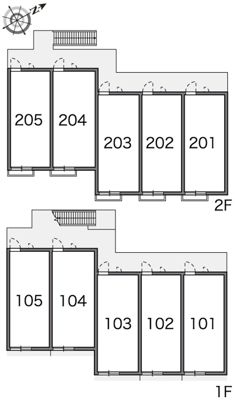 レオパレスＥａｓｔ　ａｕｋ　Ⅳ 間取配置図
