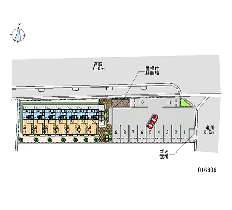 レオパレス高月 月極駐車場