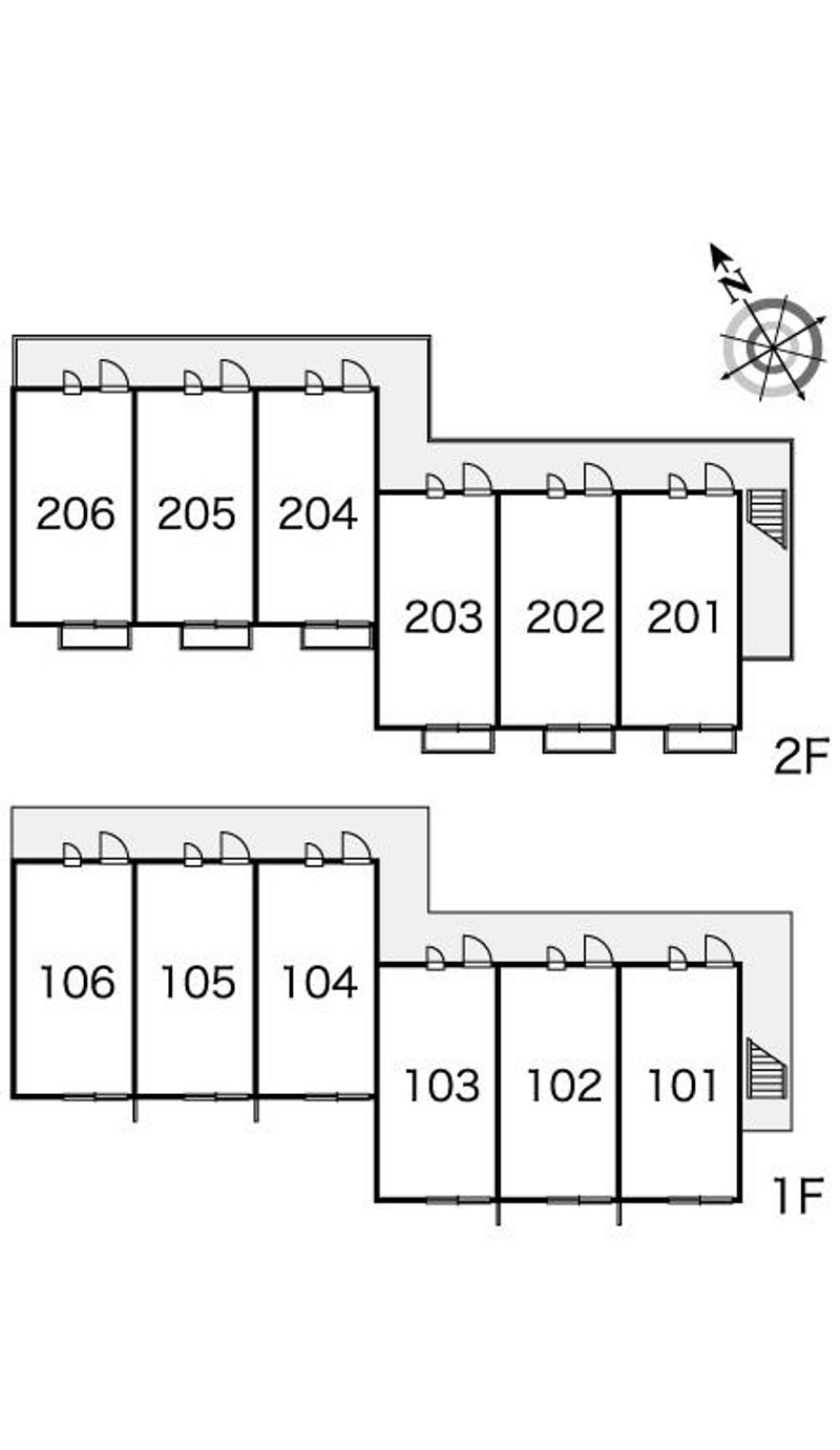 レオパレスパルコート 間取り配置図