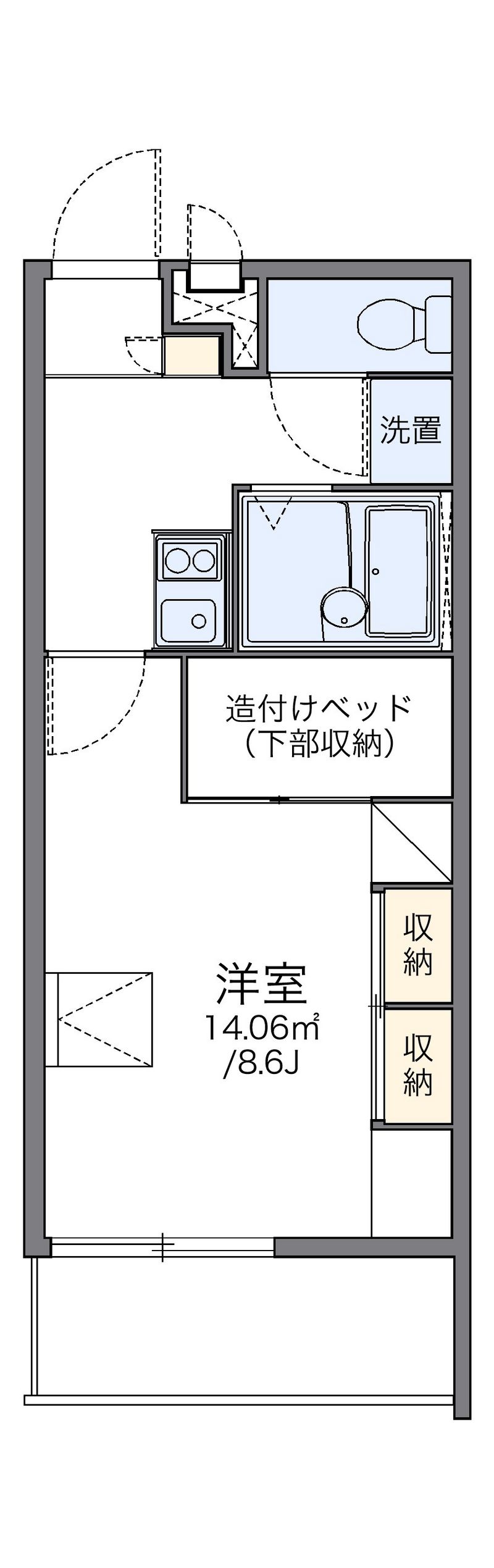 レオパレス猪子石 間取図