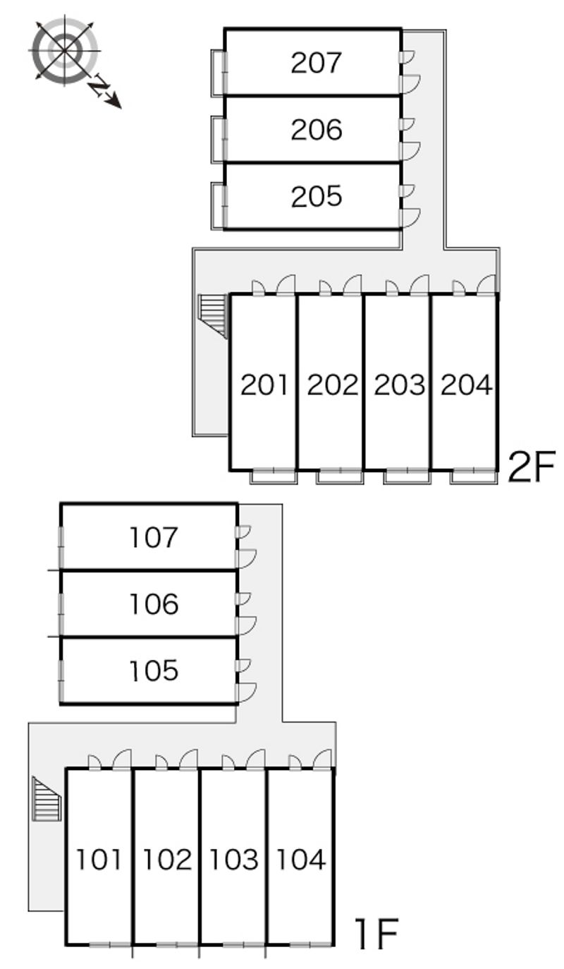 レオパレスＭＩＺＵＫＡＳＡ 間取り配置図