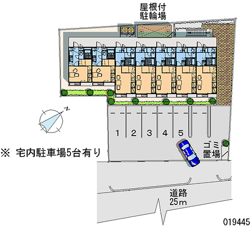 レオパレスおおのみ 月極駐車場