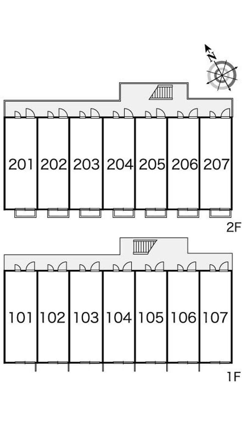 レオパレスＭＹＫ高砂 間取配置図