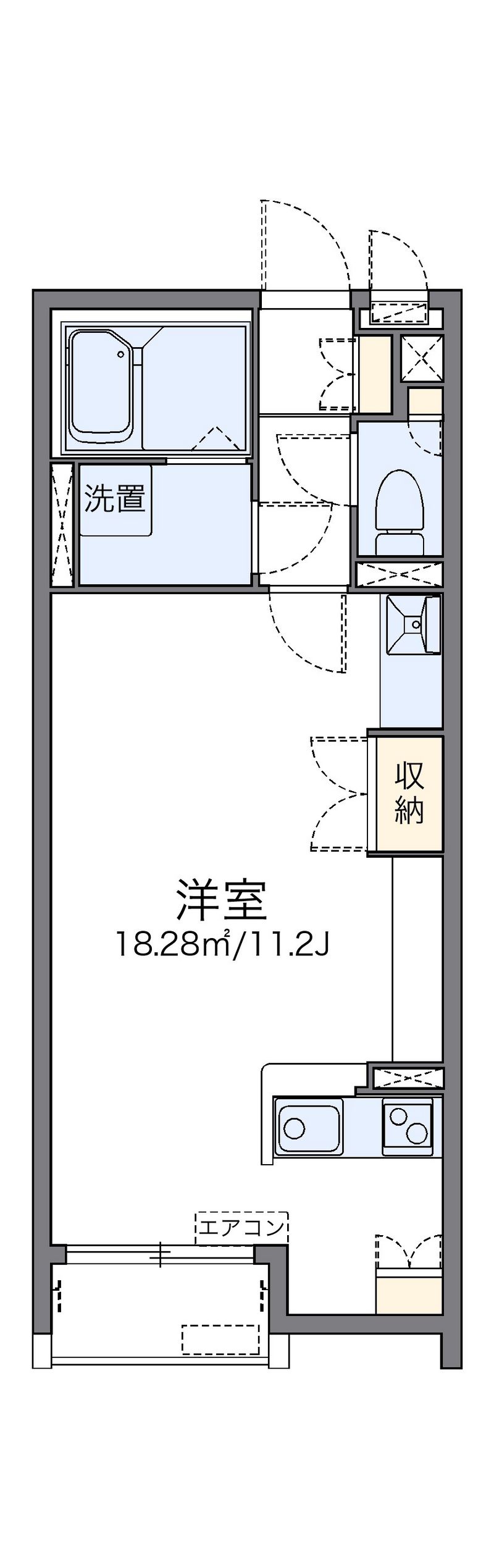 レオネクストモカグレイス宝塚 間取図