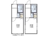 レオパレスハーモニーハイツ中野 間取り図