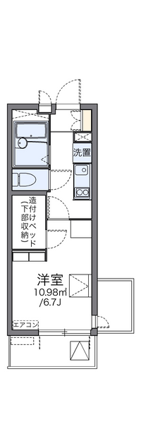 レオパレスワールド新船橋 間取り図