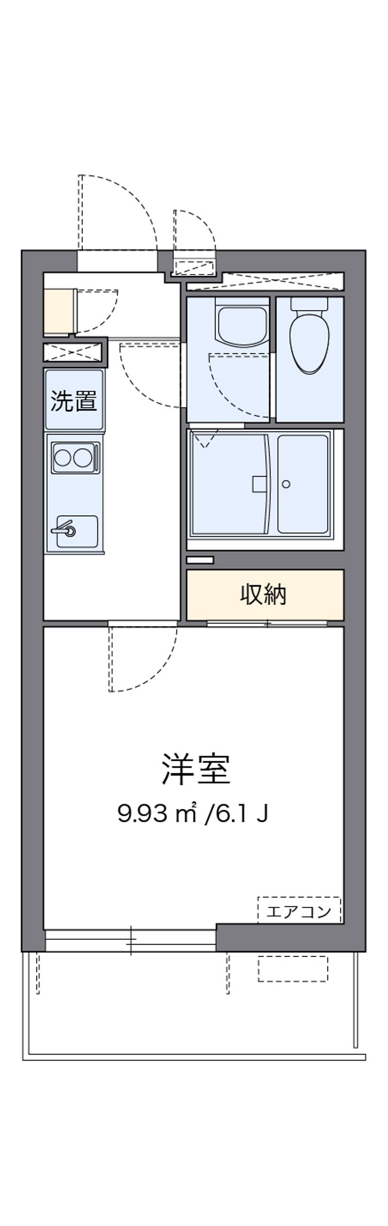 クレイノバローネ元城 間取図
