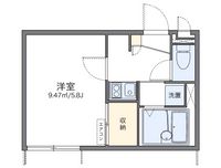 レオパレスサンウィステリア 間取り図